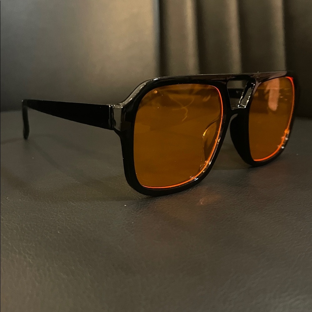 ORANGE Aviator Lenses Stylish Sunglasses